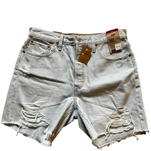 Levi’s 501 Jean Shorts Sz 32 - Picture 3 of 16